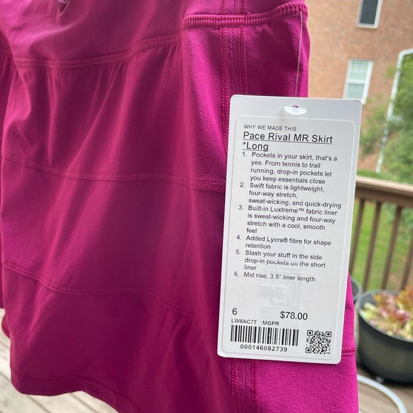 Lululemon pace rival skirt *long - Picture 5 of 9